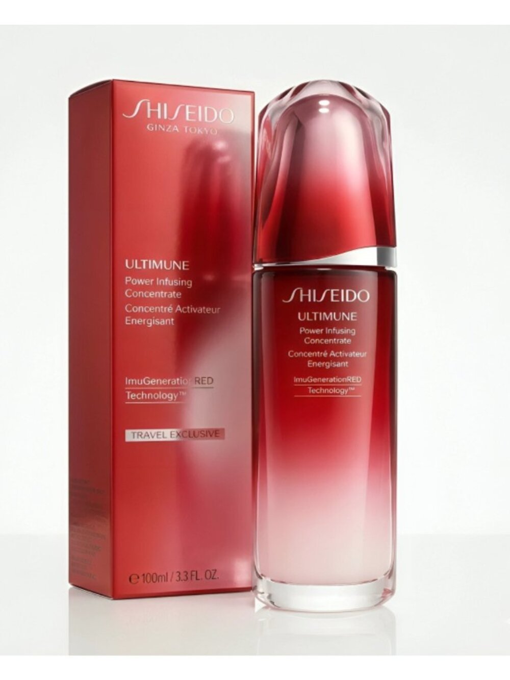 Shiseido ULTIMUNE Power Infusing Concentrate 100ML / 3.3oz MAX Strength NEW Seal